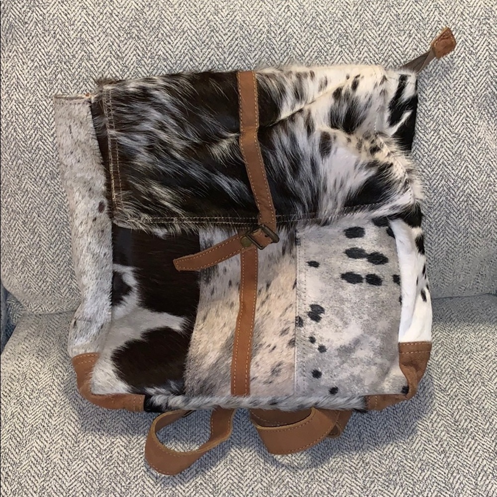 Cowhide purse